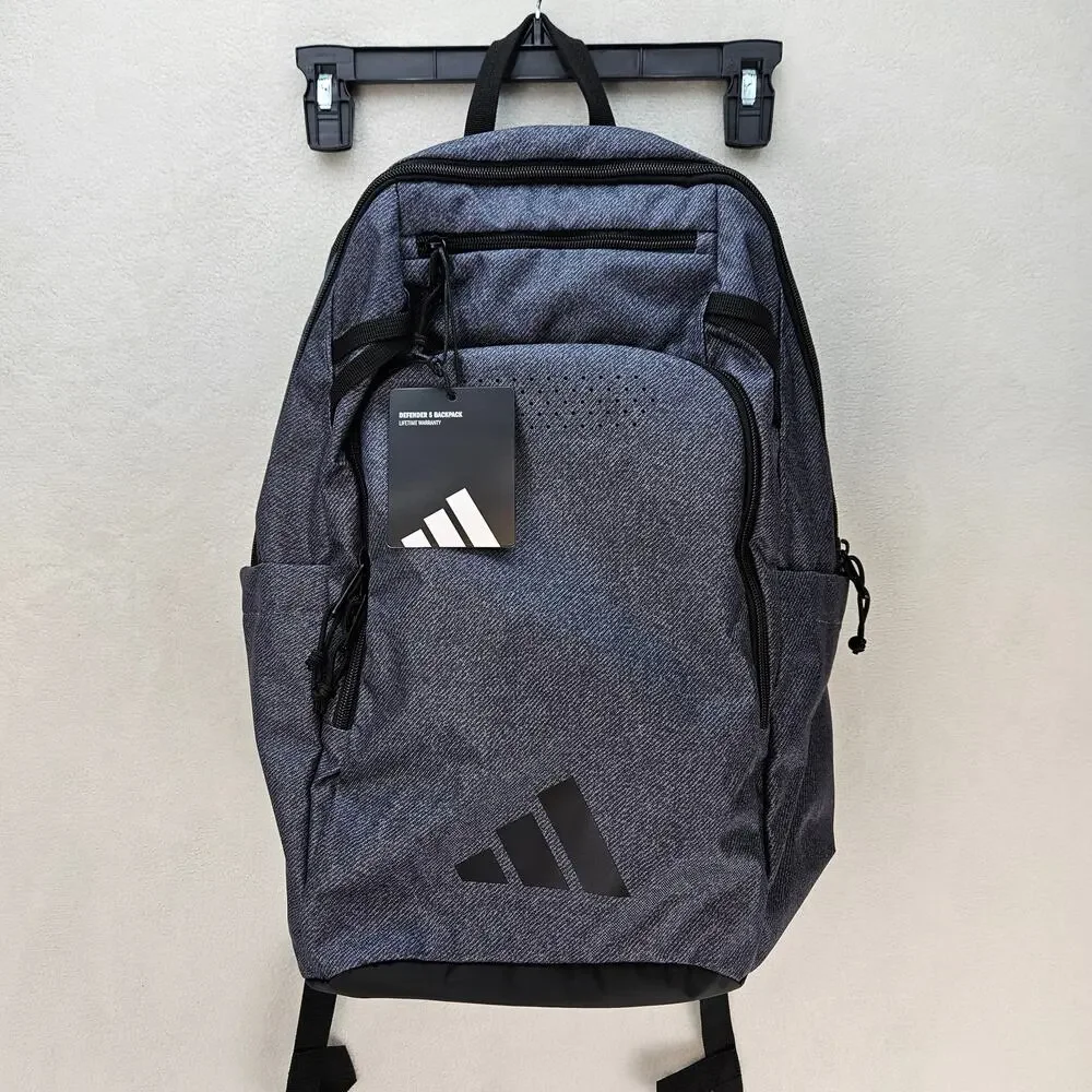 ADIDAS DEFENDER 5 BACKPACK UNISEX TWILL ONIX GREY BLACK NWT JJ7719